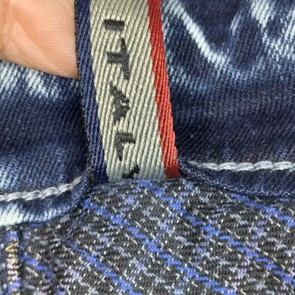COBB Italy Jeans Mens Size 34 (Fit 32x32) Blue Acid Wash Slim Ultra Narrow Fit